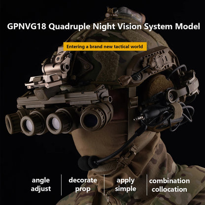 Nylon GPNVG 18 Night Vision Goggle AN-PVS-3-1With L4G24 Helmet NVG Mount Adapter DUMMY Model Fast Helmet Accessory High Quality