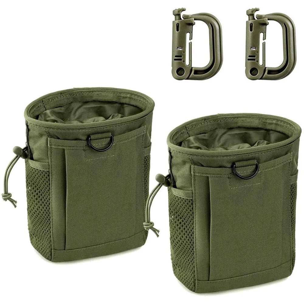 Molle Dump Pouch,Hunting Magazine Recovery Pouch Drastring Ammo Bag Belt Waist Fanny Pack Adjustable Holster Bag