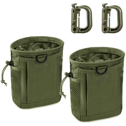 Molle Dump Pouch,Hunting Magazine Recovery Pouch Drastring Ammo Bag Belt Waist Fanny Pack Adjustable Holster Bag
