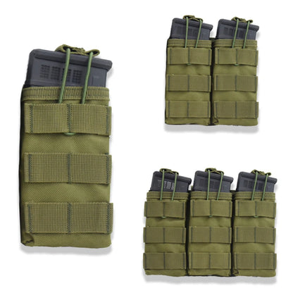 Outdoor Hunting Vest Accessories Tactical Magazine Pouch 1000D Nylon Single/Double/Triple Magazine Pouch