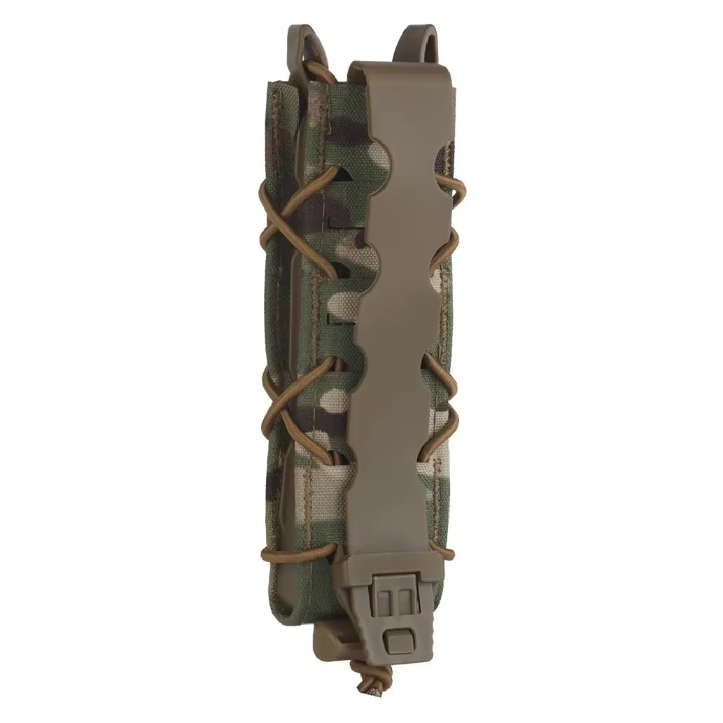 Tactical Magazine Pouch V2 Long Type For 9mm/MP5/MP7 Pistol Mag Holder Pouch Quick Release MOLLE Hunting Shooting Airsoft Gear