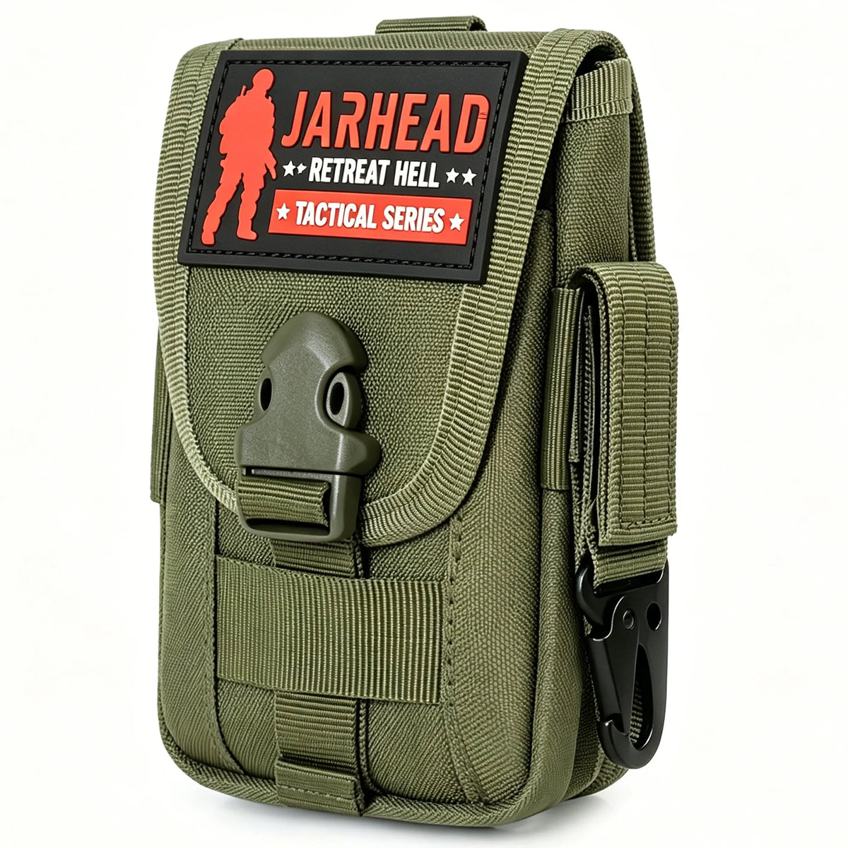 Multi Functional Tactical Sports Running Waist Bag Phone Bag Vertical Double-Layer Molle Accessory Bag Set For Hiking Hunting