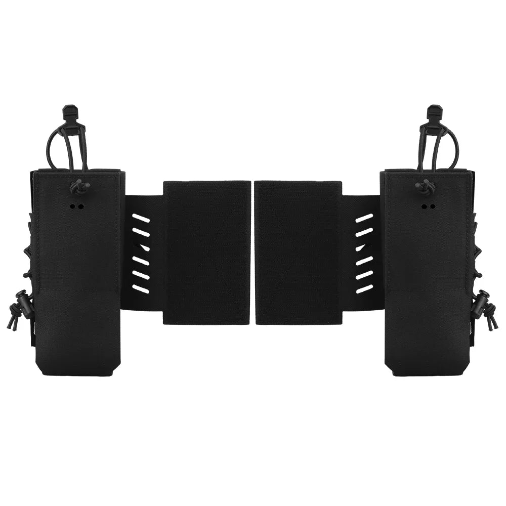 2pcs Tactical Radio Pouch Holster Compatible with AN/PRC 148 152 163 and Similar Size Radio Equipment Molle System Accessories