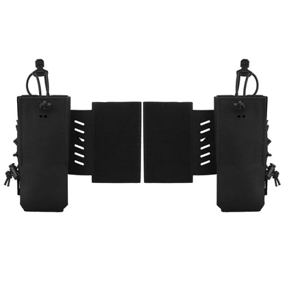 2pcs Tactical Radio Pouch Holster Compatible with AN/PRC 148 152 163 and Similar Size Radio Equipment Molle System Accessories
