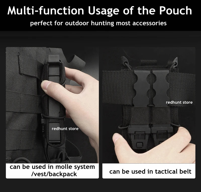 5.56 Magazine Pouch Tactical AK AR M4 AR15 Single Magazine Bag Rifle Pitol Molle Mag Holster Pouch for Hunting CS
