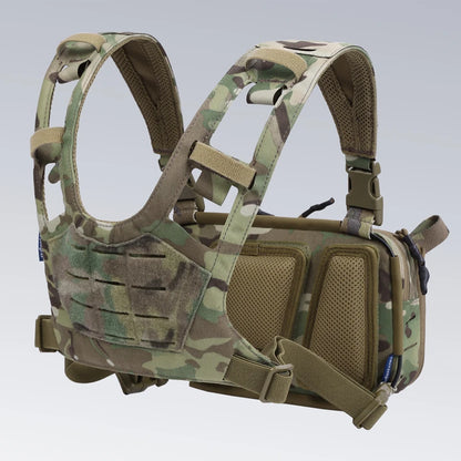 Tactical MOLLE Chest Rig Vest for Camping Hunting, Adjustable Shoulder Bag with Pouch, Outdoor Gear for Men, Fishing, Cycling 가방