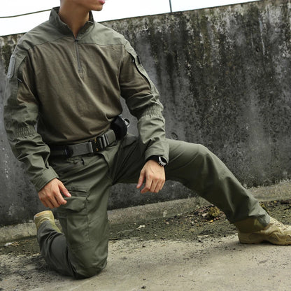 Tactical Suit PAZAGUILA Frogman Combat Shirts Pants Set Men Field Training FROG Scouting Uniform CS Airsoft Shot Kit