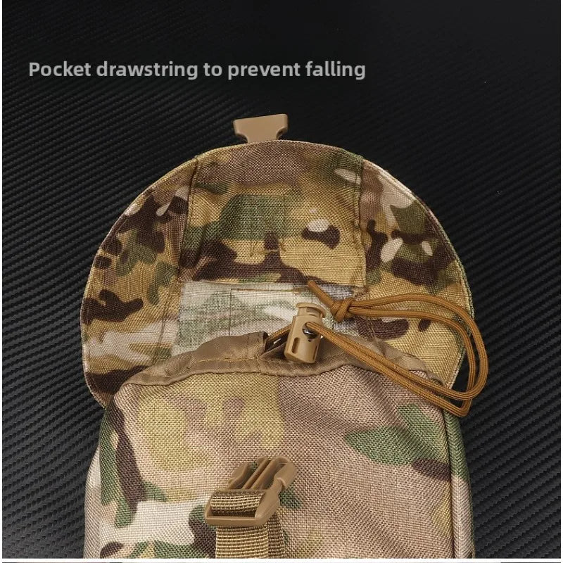 Tactical Vest Waist Bag Double Mag Pouch Adjustable Lightweight Outdoor Hiking Clothing and Sundries Storage Fanny Pack Backpack