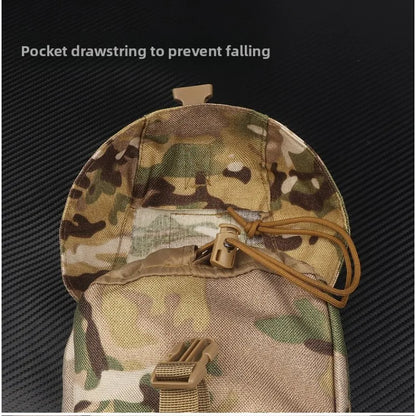Tactical Vest Waist Bag Double Mag Pouch Adjustable Lightweight Outdoor Hiking Clothing and Sundries Storage Fanny Pack Backpack