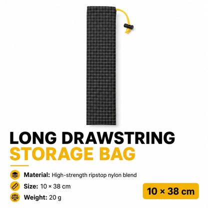 Ultralight Dyneema Ripstop Drawstring Bag Portable Outdoor Storage Pouch Camping Hiking Fishing Gear Organizer Accessories Bag