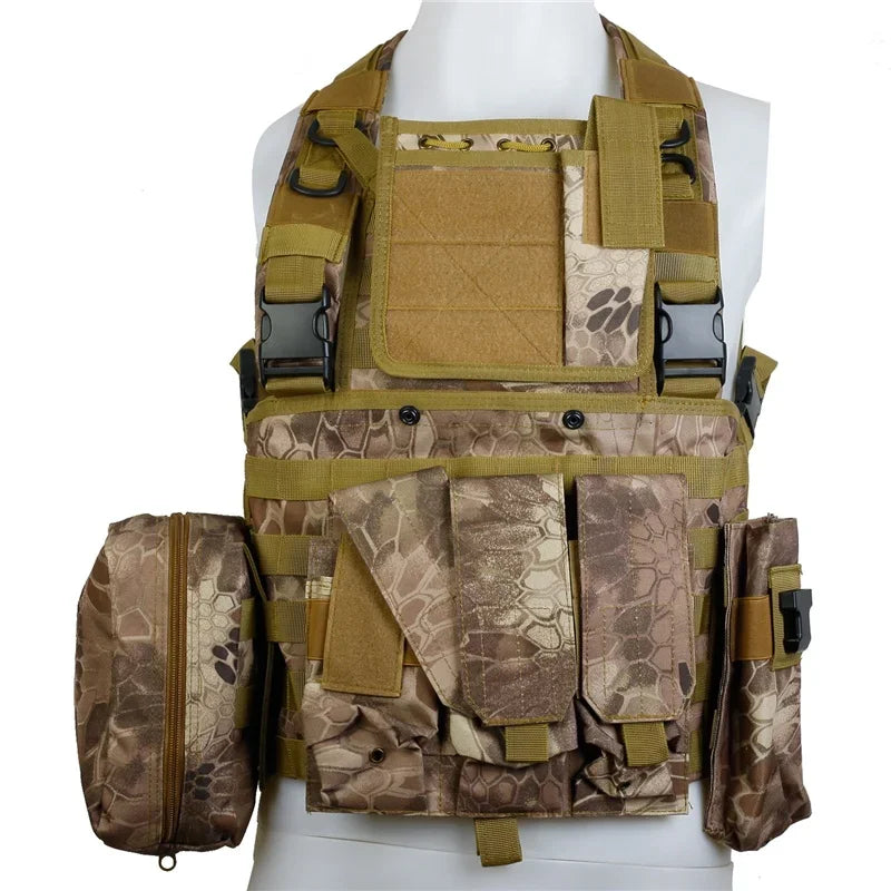 Outdoor RRV Molle Tactical Vest Combat Chest Rig Green Black War Game Body Armor Shooting Hunting Paintball Airsoft Vest Gear
