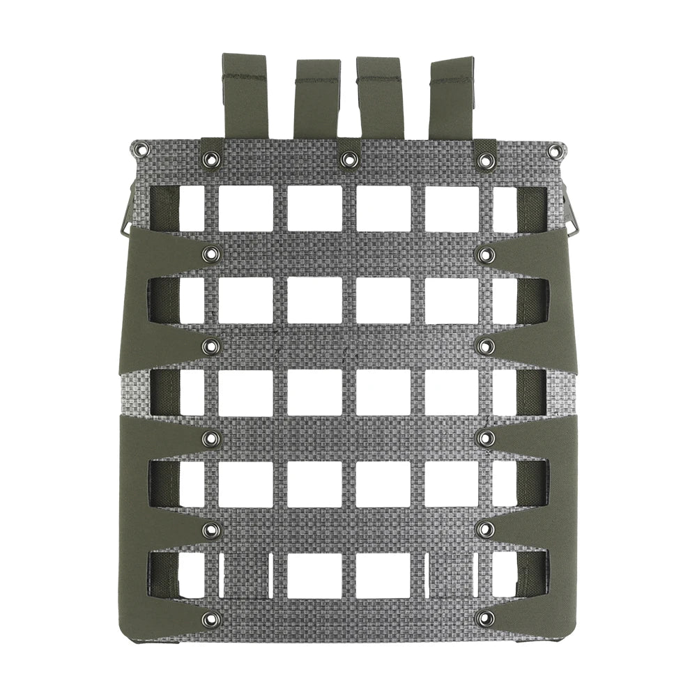 Airsoft Plate Carrier Back Panel MOLLE Zipper Kit FERRO Style FCPC V5 Hunting Vest Lightweight Stand Extension Gear