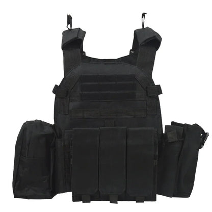 6094 Outdoor Combat Army Wargame Vest Nylon Pouch Molle Gear Tactical Vest Body Armor Hunting Plate Carrier Airsoft Accessories