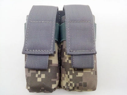 Molle 9mm Double Pistol Magazine Pouch Mag Holster Outdoor Hunting Accessories Flashlight Holder EDC Tool Waist Bag Vest Pouches