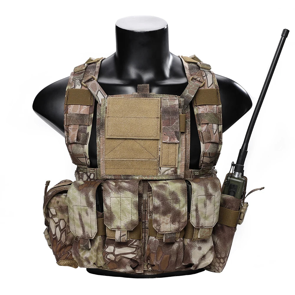 Emersongear For RRV Hunting Vest W/ Magazine GP Pouchs Lightweight Set Training Combat Hunting Hiking Trekking Nylon