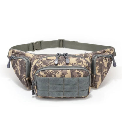 Men Waist Bag Belt Bumbag Waterproof Nylon Molle EDC Fanny Phone Pouch for Hunting Climbing Camping