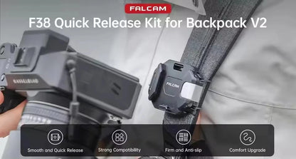 FALCAM F38 Quick Release Kit for Backpack V2 F38 B3803 F38B3803 Quick Release Base Backpack V2 F38B3802 Camera Strap Clip