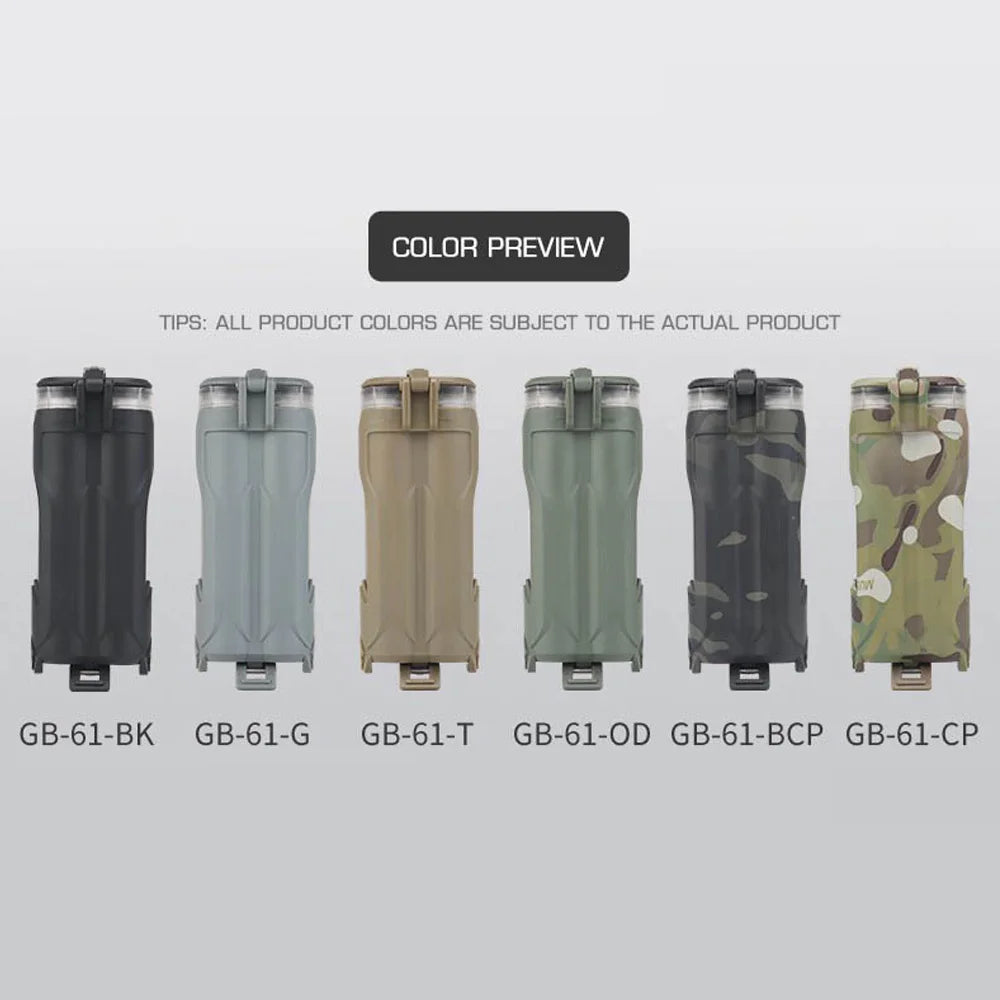 Tactical Case Battery Storage Box Waterproof for AA AAA CR123 18650 Battery Outdoor Tool Storage Holster MOLLE Vest Belt Gear