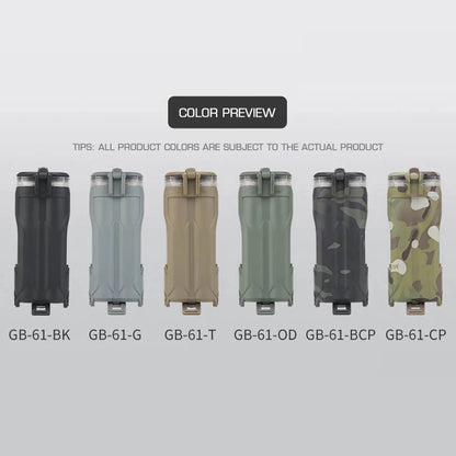 Tactical Case Battery Storage Box Waterproof for AA AAA CR123 18650 Battery Outdoor Tool Storage Holster MOLLE Vest Belt Gear