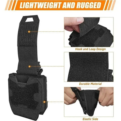 Quick Release Handcuffs Pouch Case Molle Shackles Holder Standard Universal Holster Plastic Clip External Waist Support Belt