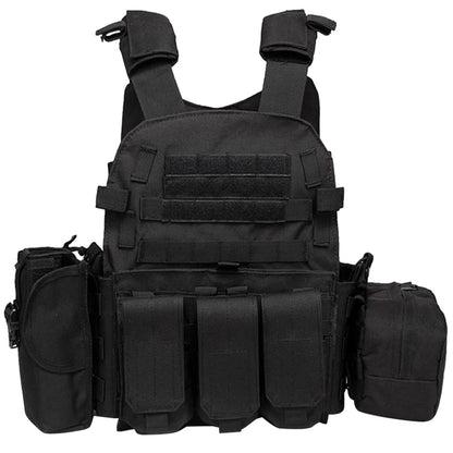 Nylon Tactical Vest Body Armor Hunting Camouflage Plate Carrier Vest Combat MOLLE Army Vest Outdoor Camping Equipment