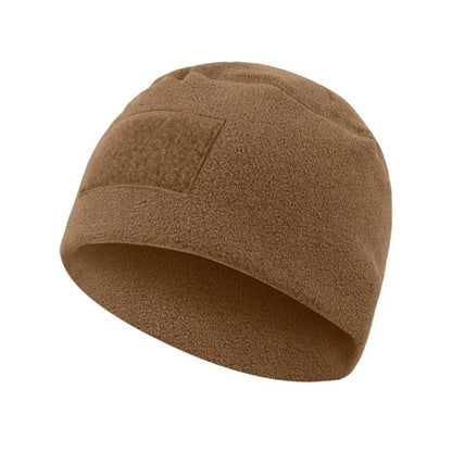 Windproof Tactical Beanie - Thick, Warm Knit Hat for Outdoor Activities, Breathable & Stretch Fit, Solid Color
