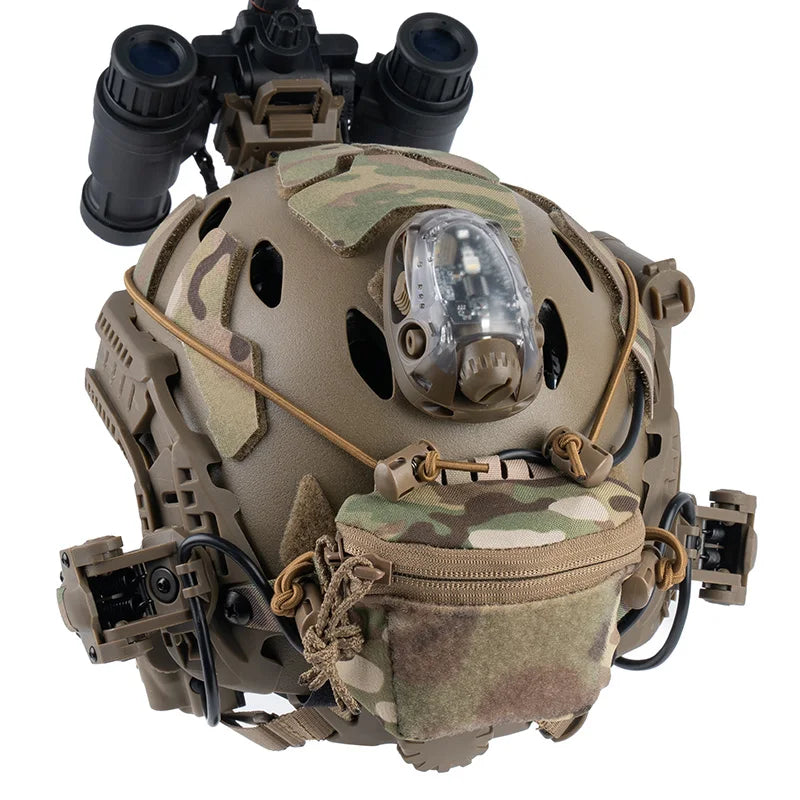 Tactical Helmet Rear Bag SC Style Brain Battery Pouch Hook&Loop NVG Battery Box Storage for Hunting Fast Helmet Gear Accessories
