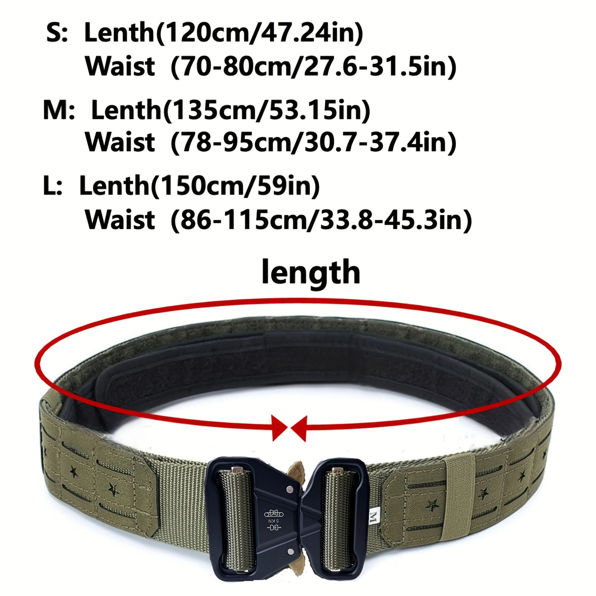 Double-Layer Multifunctional Tactical Waist Belt, Cs Field Laser Outdoor Hunting Belt