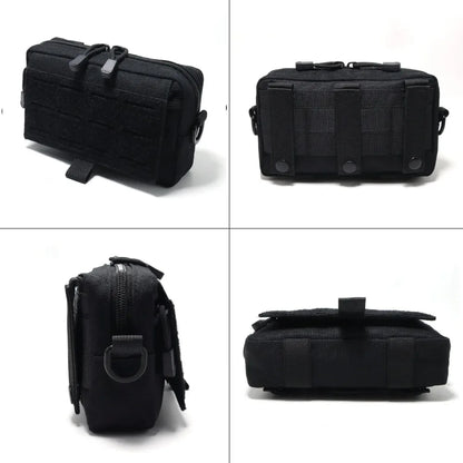 Tactics MOLLE Admin Pouch Utility EDC Waist Bag Horizontal Modular Pouch Chest Pack  Accessory Bag for Outdoor Hiking, Hunting