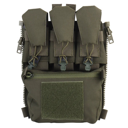 V5 PC Tactical Vest Back Panel Pouch Zip-on GP Pocket FCPC Plate Carrier Expansion Bag Hunting Vest Accessories