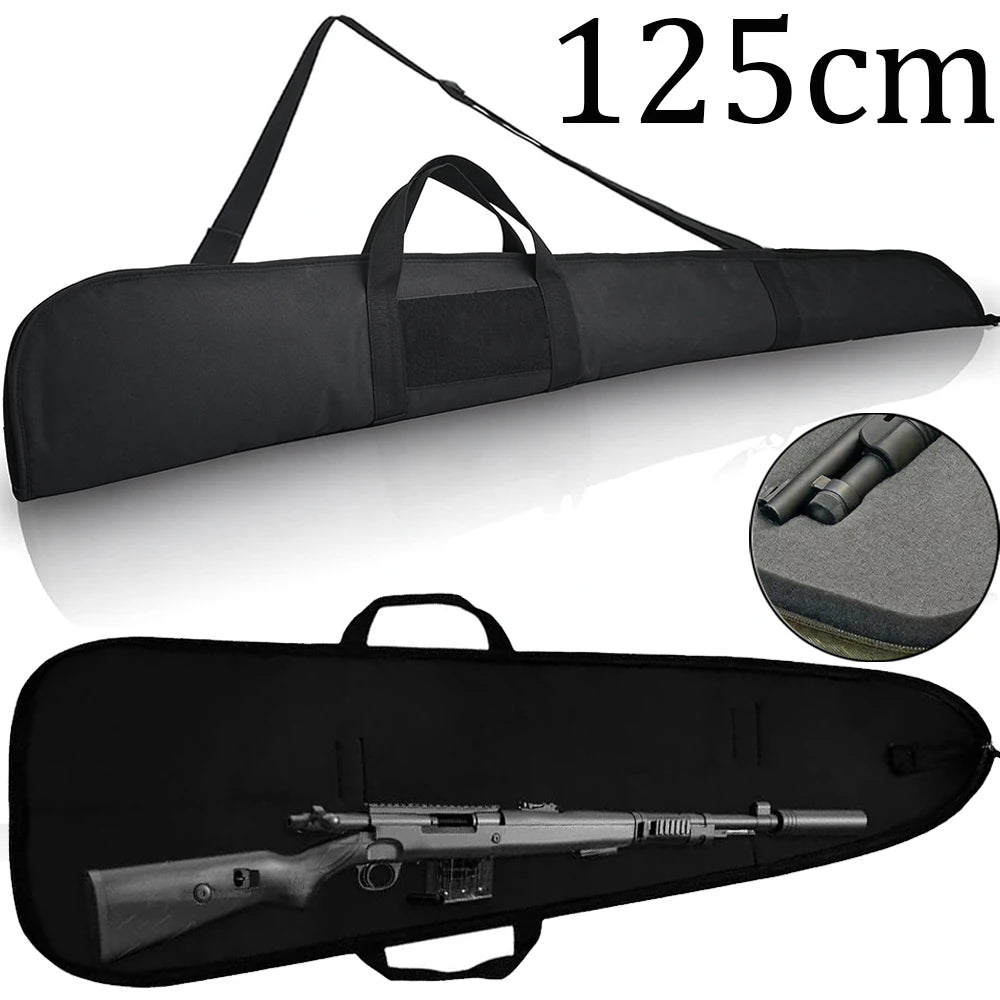 125cm Soft Gun Case Rifle Bag Hunting Gun Carry Cover Tactical Shotgun Case with 2.65" Ultra-Thick Padding Long Gun Backpack