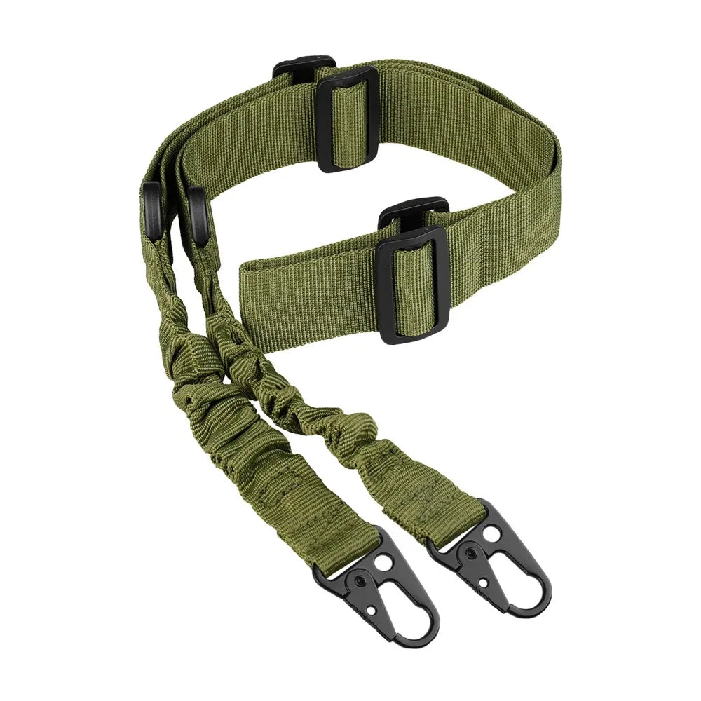 Adjustable Single Point Tactical Equipment Shoulder Strap Durable Webbing Carry Belt With QD Metal Buckle