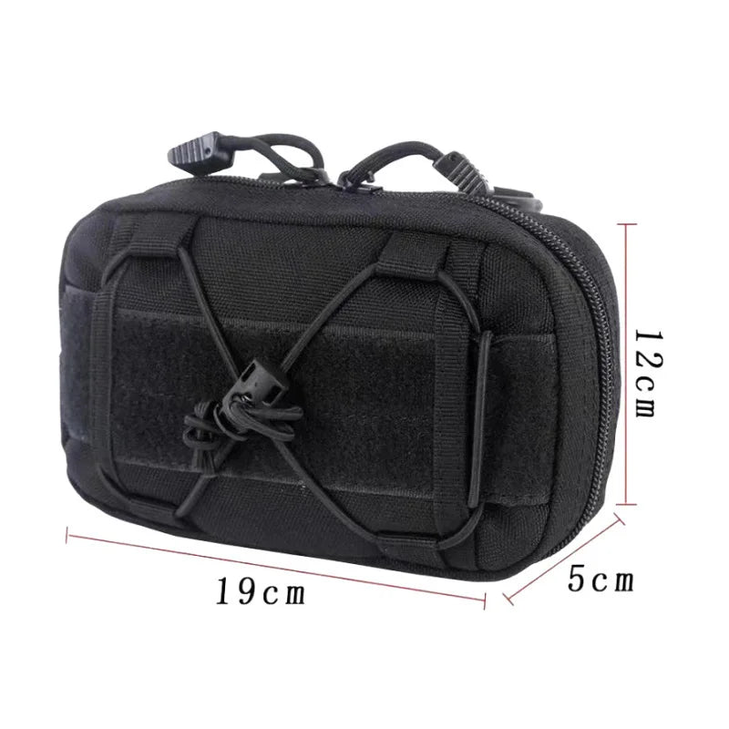 Molle Waist Bag Tactical Pouch Medical First Aid Tool Gear Gadget Bag Pouch Outdoor Sports Hunting Cycling Accessories
