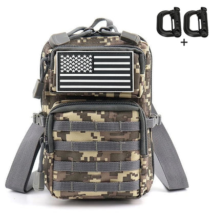 Multi functional portable carry on bag with 4 different carrying methods, large capacity outdoor waist bag