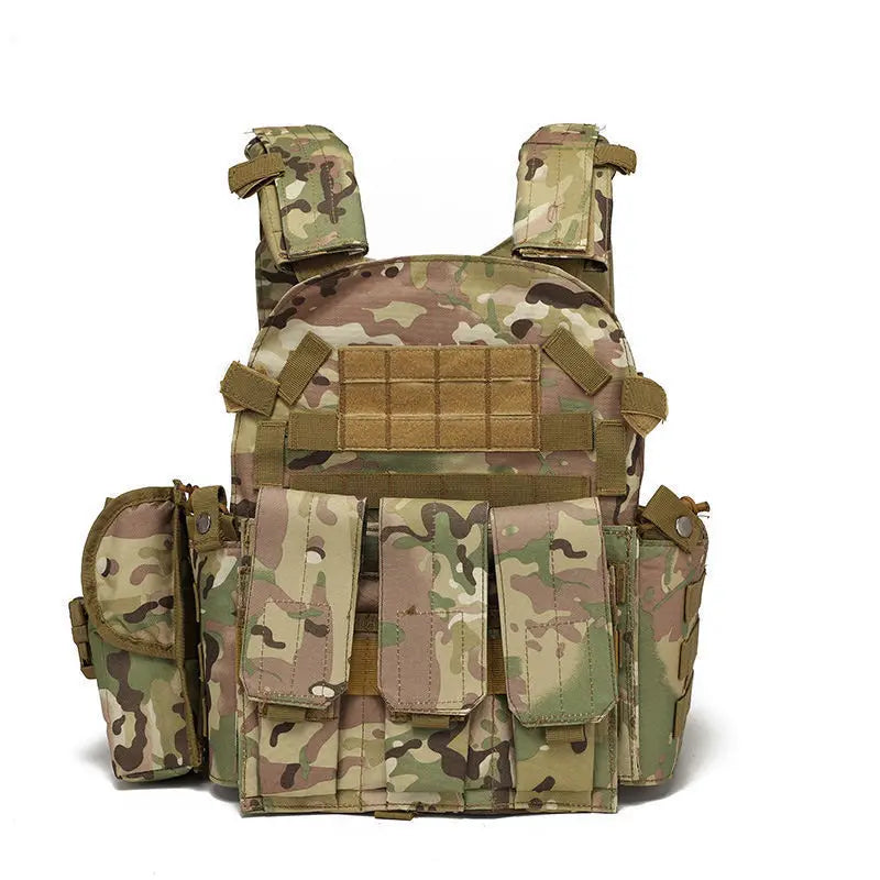 Nylon Tactical Vest Body Armor Hunting Carrier Airsoft Accessories CS Combat MOLLE Camo Military Army Vest for Outdoor Hunting