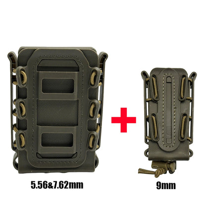 NEW Tactical 5.56mm & 7.62mm Magazine Pouch 9mm Pistol Molle Mag Pouch Soft Shell Mag Pouch