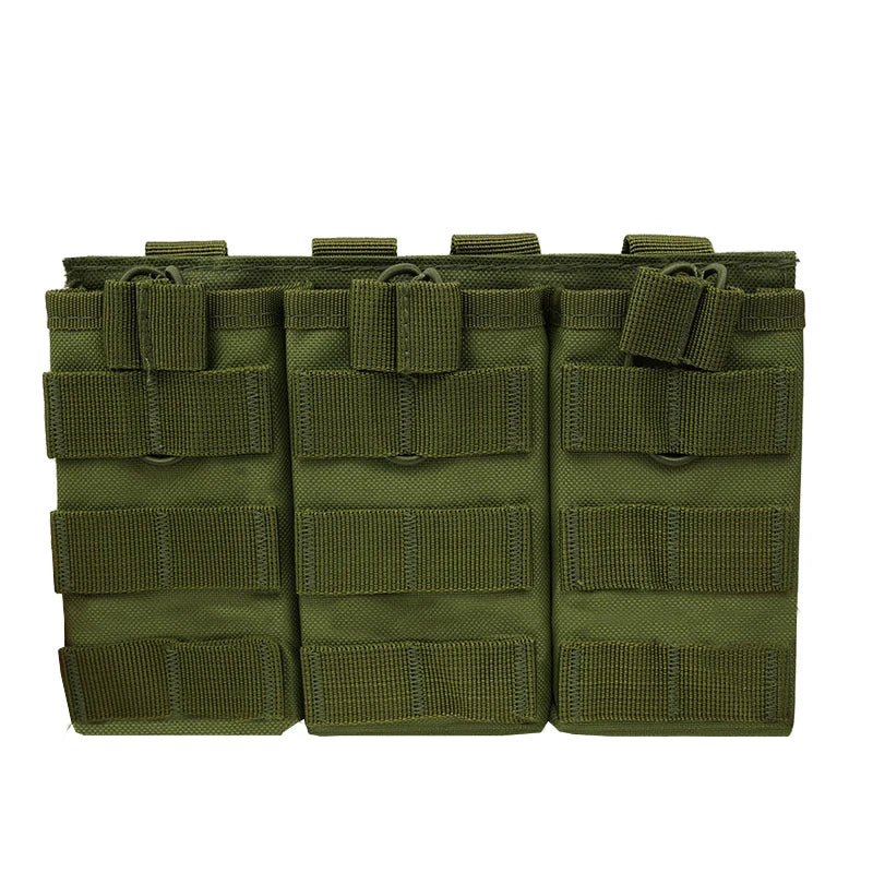 1000D Nylon Magazine Pouch Single Double Triple AR15 M4 5.56 AK 7.62 Holster Molle Airsoft Color Elastic Magnetic Carrier