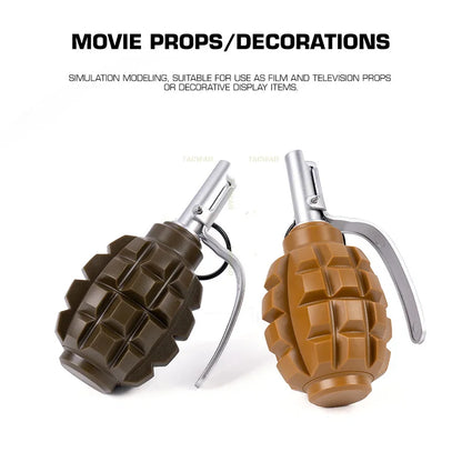 Dummy F1 Plastics Model No Function, ABS Storage Collection Cans for Airsoft Tactical Movie Props Decorations