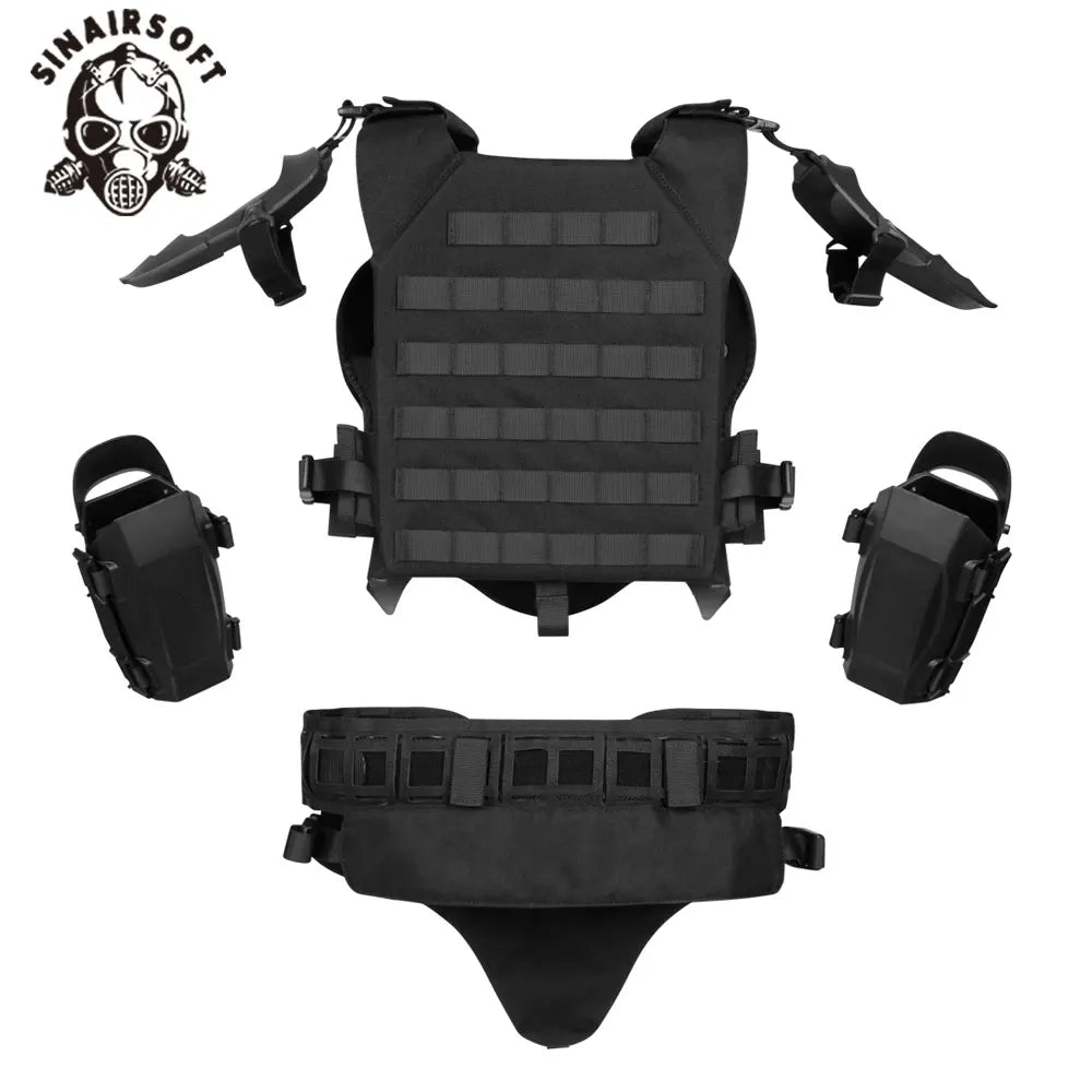 Tactical Armor Suit Deformation Protection Vest Adjustable Hunting Chest Protective Equipment Paintball Shooting CS Wargame Vest