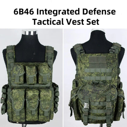 6b46 Tactical Vest Set, Russian Tactical Air Soft Little Green Man Set, Outdoor Hunting Cosplay Equipment, Akmolle Sub Package