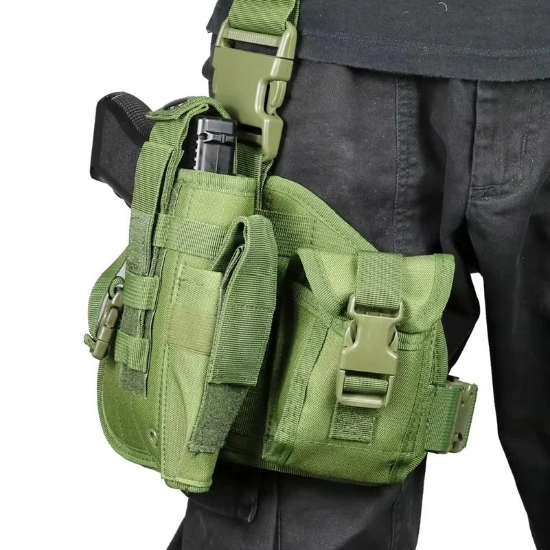 Universal Tactical Pistol Gun Leg Holster Multi-purpose Gun Holster Outdoor Camouflage Airsoft CS Leg Bag Hunting Accessories