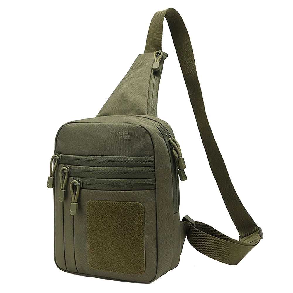 Tactical Chest Bag Sling Shoulder Bag Concealed Carry Gun Bag Crossbody Qiuck Access Pistol Bag EDC Fanny Pack for Hunting Camp