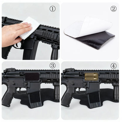 Tactical Patch 2-Round Holder Adhesive Ammo Shell Holder Hook Loop Patch Hunting Rifles M4 Bullet Pouch Hunting Accessories