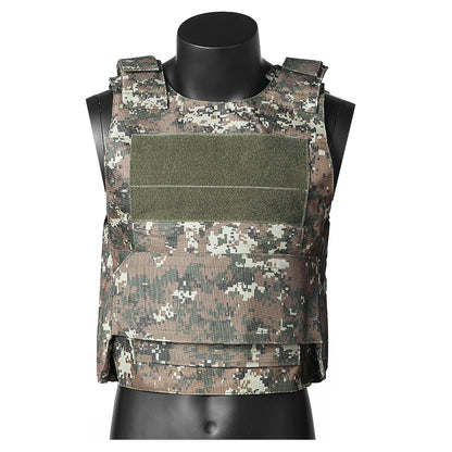 Hunting vest with widened Velcro adjustable shoulder straps and waistband, made of durable and wear-resistant fabric