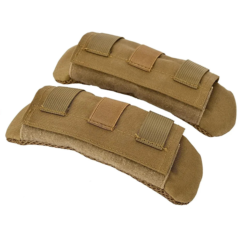 2pcs Vest Shoulder Strap Pad Comfort Cushion Nylon Mesh Protect Pads Tactical Molle For Hiking Backpack Accessories