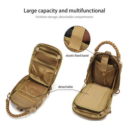 Multi functional chest bag, outdoor sports cycling chest bag, men's single shoulder diagonal cross bag