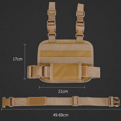Leggings Pannier,Tactical Drop Leg Platform Board,Molle Style,Thigh Leg Panel,Hanging Board,Portable Cartridge Clip Pouch