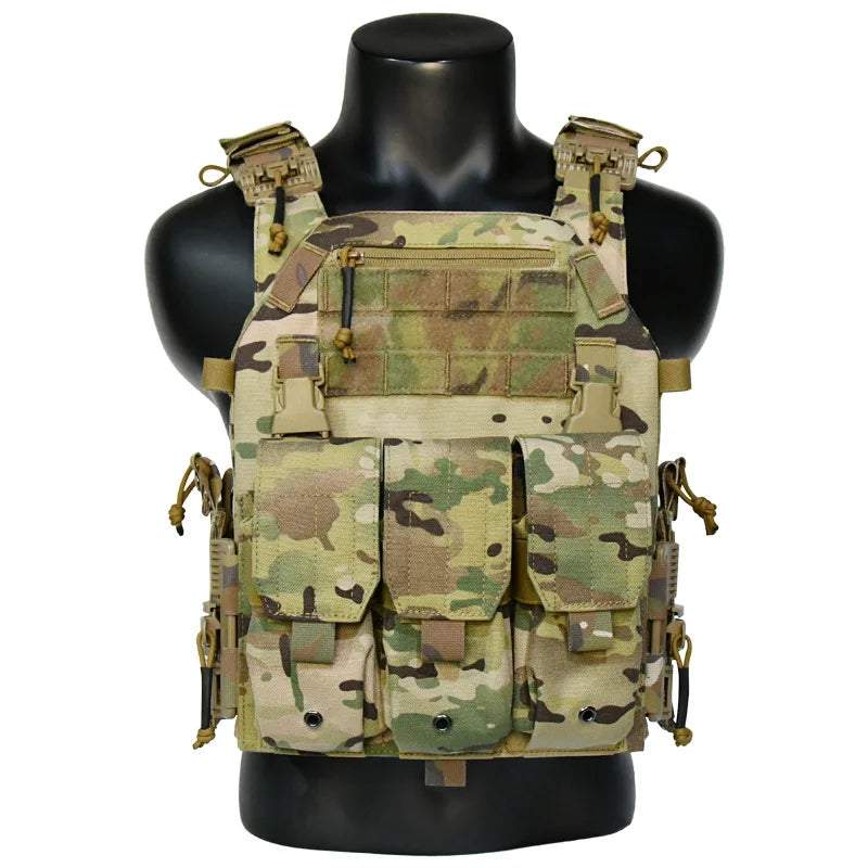 Tactical Plate Carrier 1000D Nylon Outdoor Tactical vest Hunting Protective Adjustable MOLLE System Vest