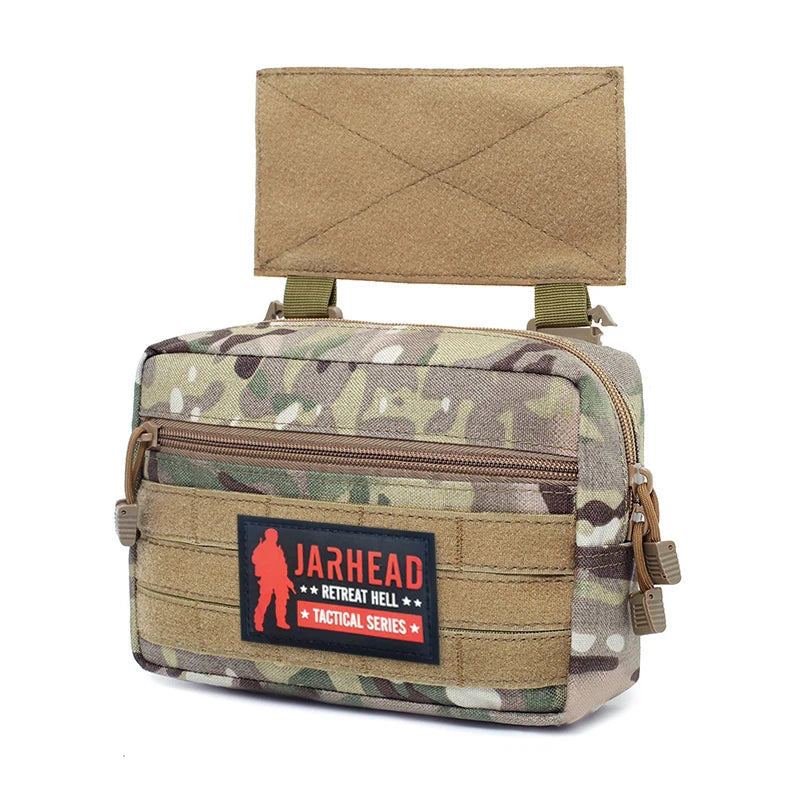 Outdoor Sports Molle Tactical EDC Pouch Dump Drop Pouche Organizer D3 Chest Rig MK3 Vest Bag Hiking Camping Hunting Accessories