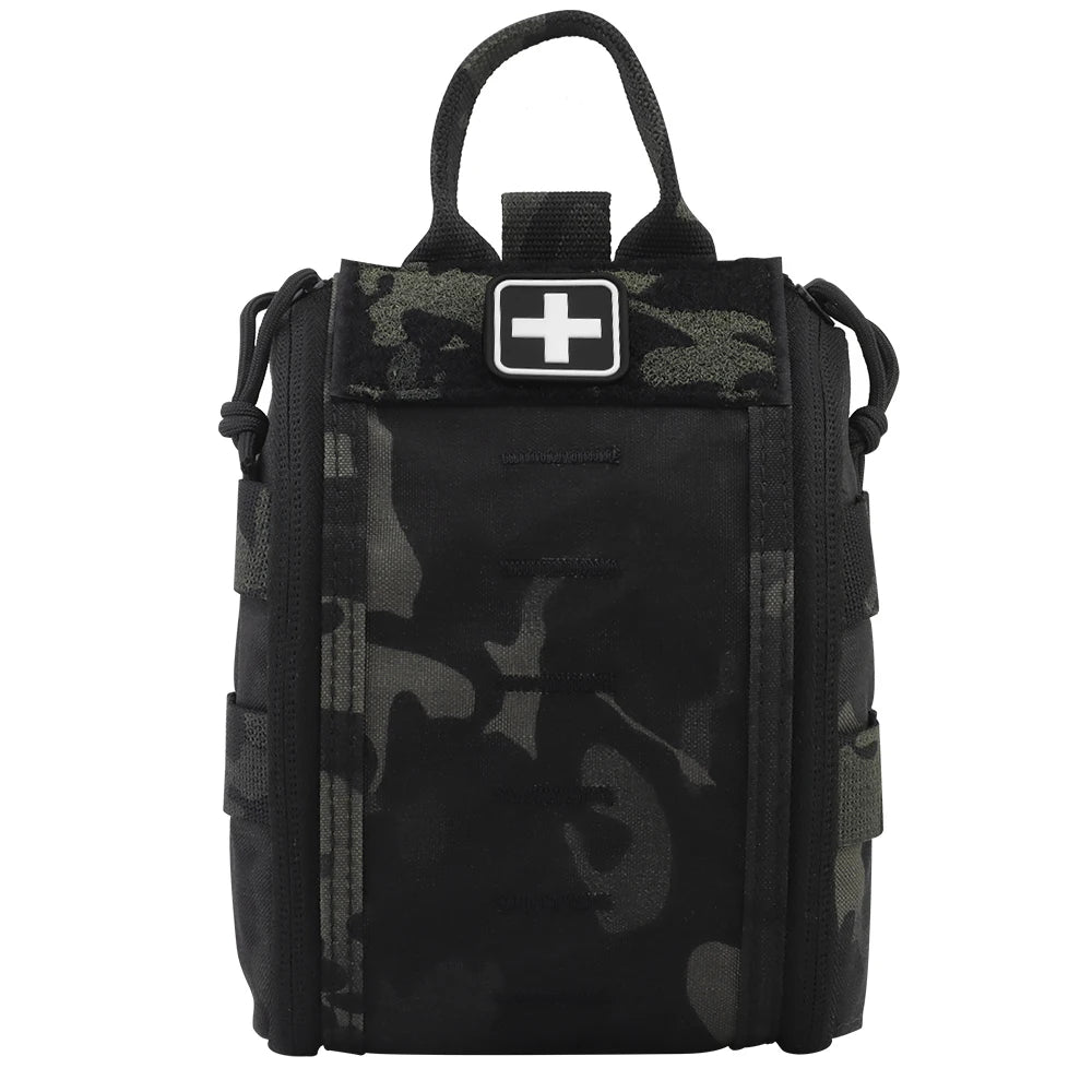 Tactical First Aid Kit Multifunctional Bag Waist Belt Pack MOLLE IFAK Pouch Hunting Vest Outdoor Camping Quick Response Pocket